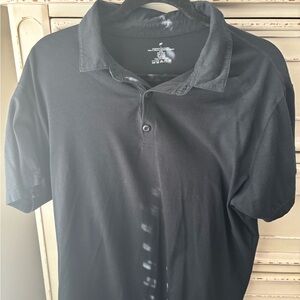 Fabletics Men’s Black Stretch Polo Shirt – Size Large